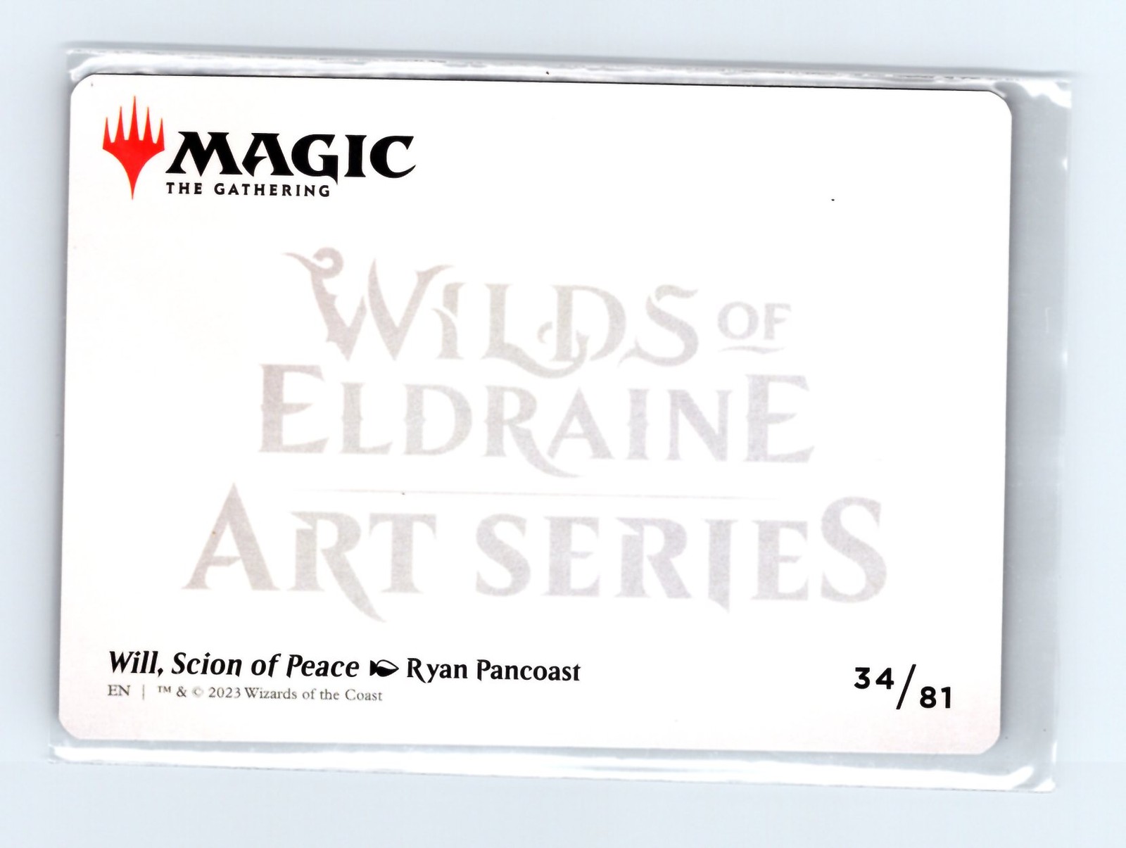 Art Series: Wilds of Eldraine #34 Will, Scion of Peace Art Card - Image 2