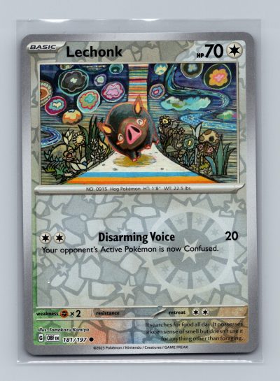 SV03: Obsidian Flames #181/197 Lechonk Holo