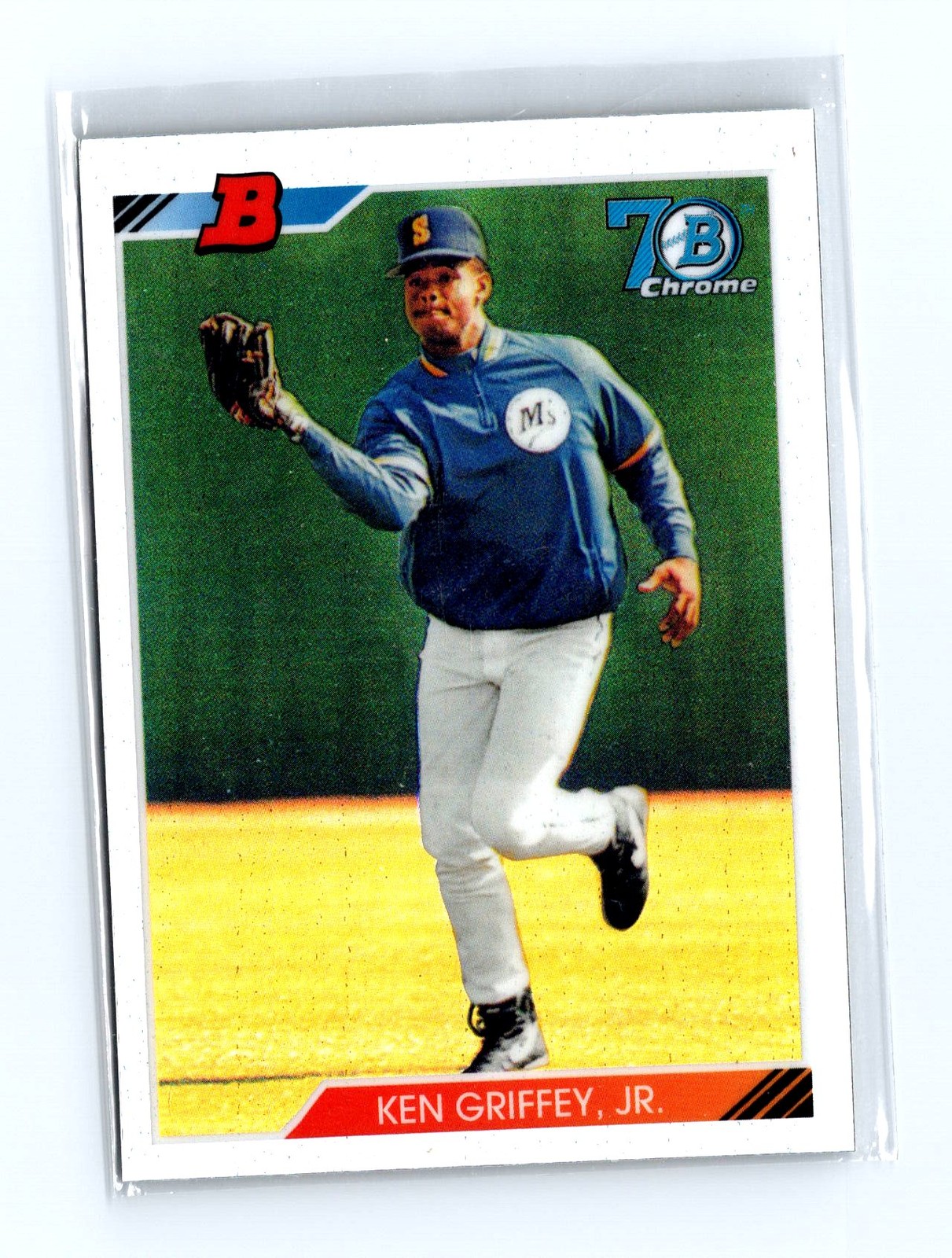 2017 Bowman #92B-KGJ Ken Griffey, Jr. 1992 Bowman Chrome