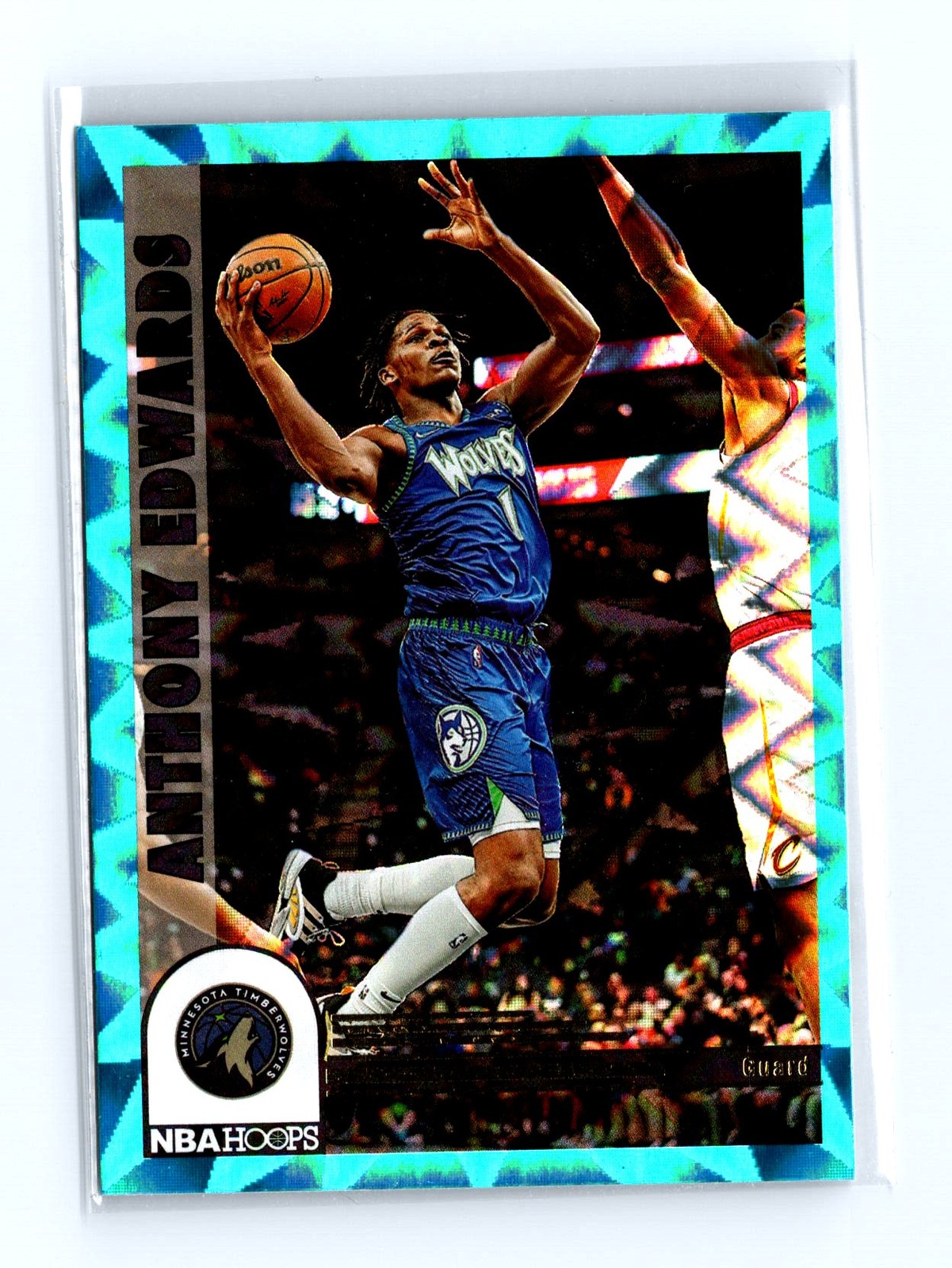 2022-23 Hoops #292 Anthony Edwards Teal Explosion