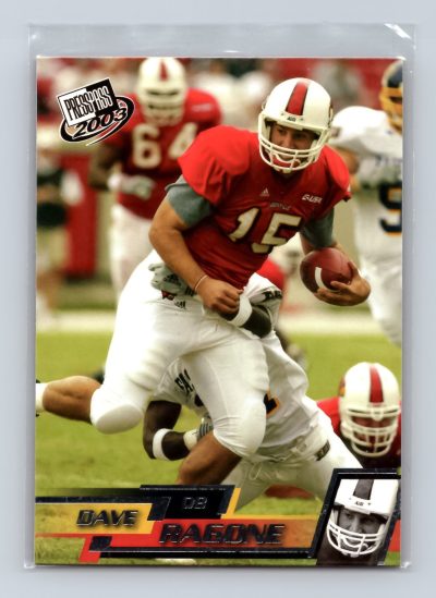 2003 Press Pass Dave Ragone #T9 Torquers Louisville Cardinals EXCELLENT