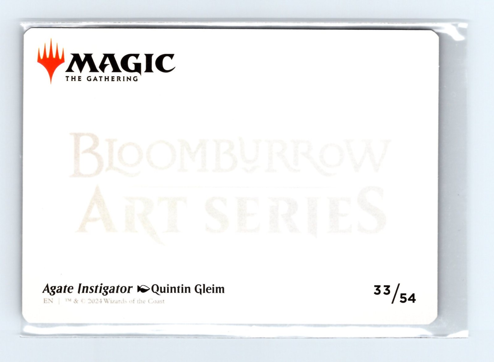 Art Series: Bloomburrow #33 Agate Instigator Art Card (Gold-Stamped Signature) - Image 2