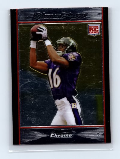 2007 Bowman Chrome #BC91 Yamon Figurs Ravens RC Rookie Card Excellent