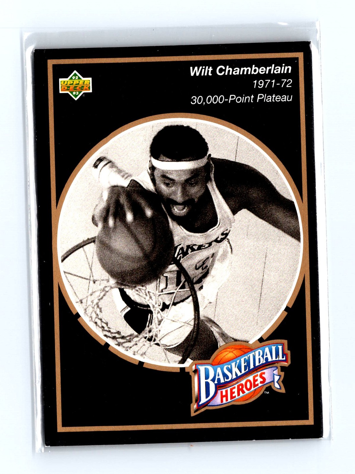 1992-93 Upper Deck #16 Wilt Chamberlain Basketball Heroes: Wilt Chamberlain