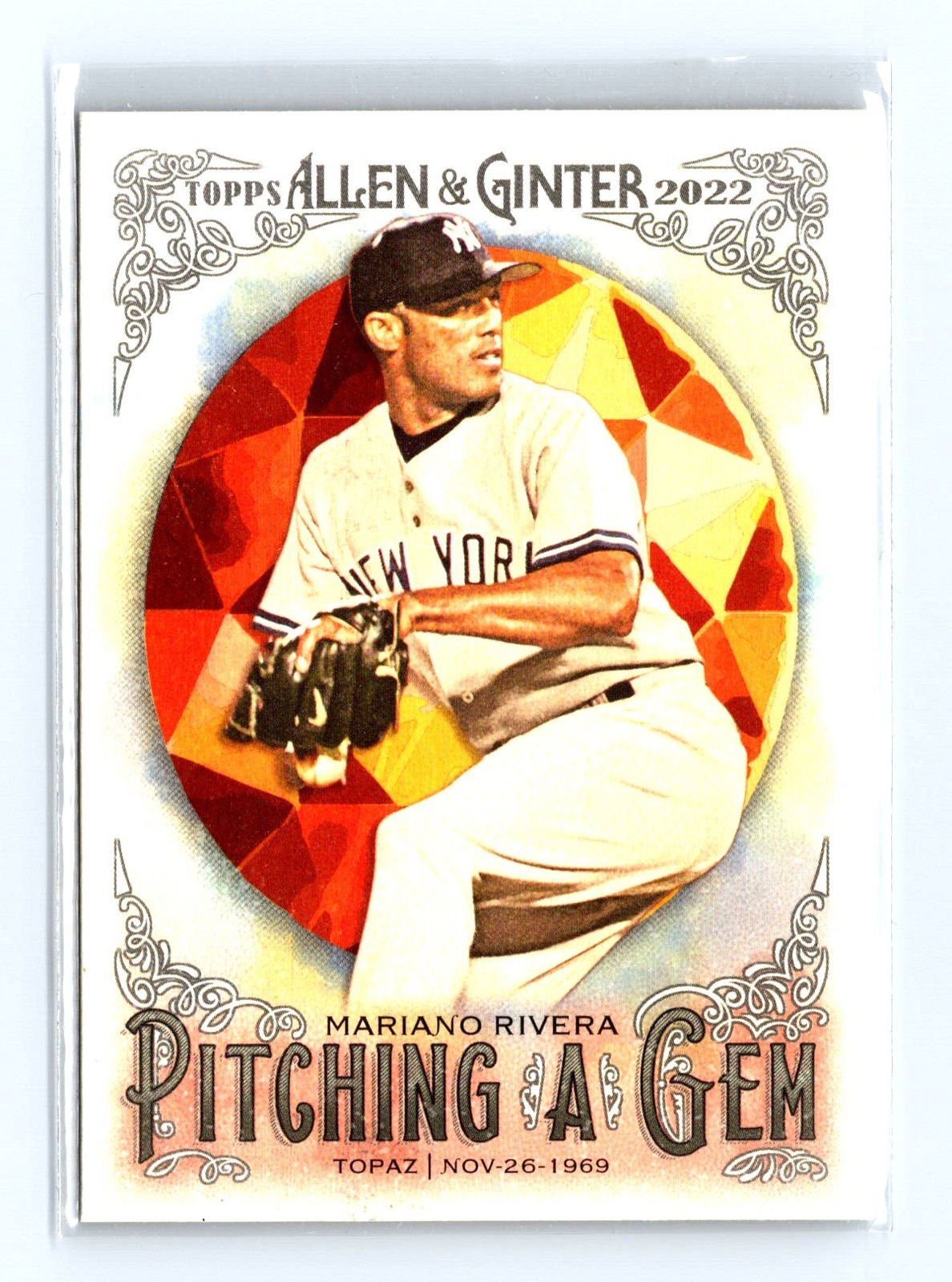 2022 Topps Allen & Ginter #PAG-17 Mariano Rivera Pitching a Gem