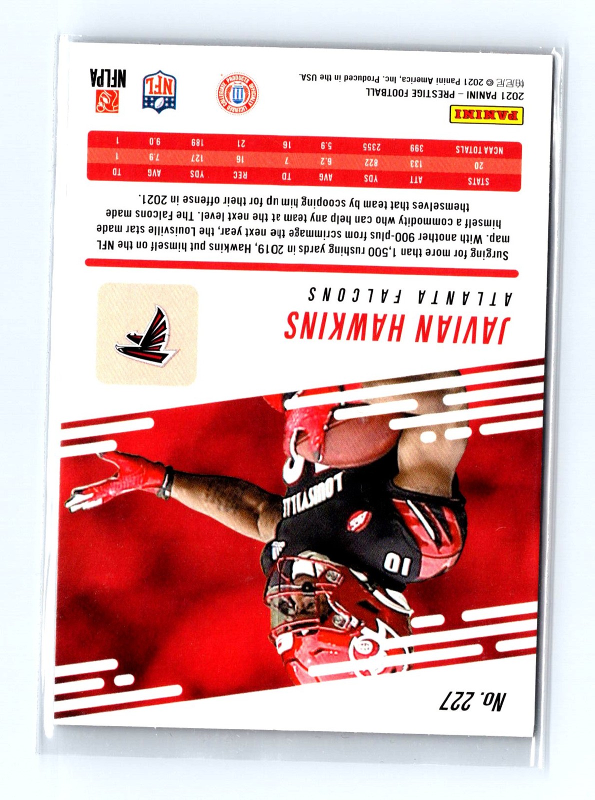 2021 Panini Prestige #227 Javian Hawkins Xtra Points Dots - Image 2