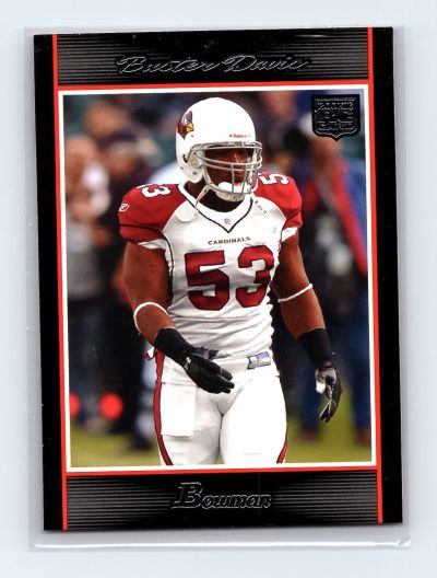 2007 Bowman #190 Buster Davis Arizona Cardinals NFL Football Card Excellent