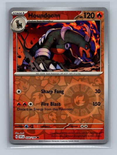 SV01: Scarlet & Violet Base Set #034/198 Houndoom Holo