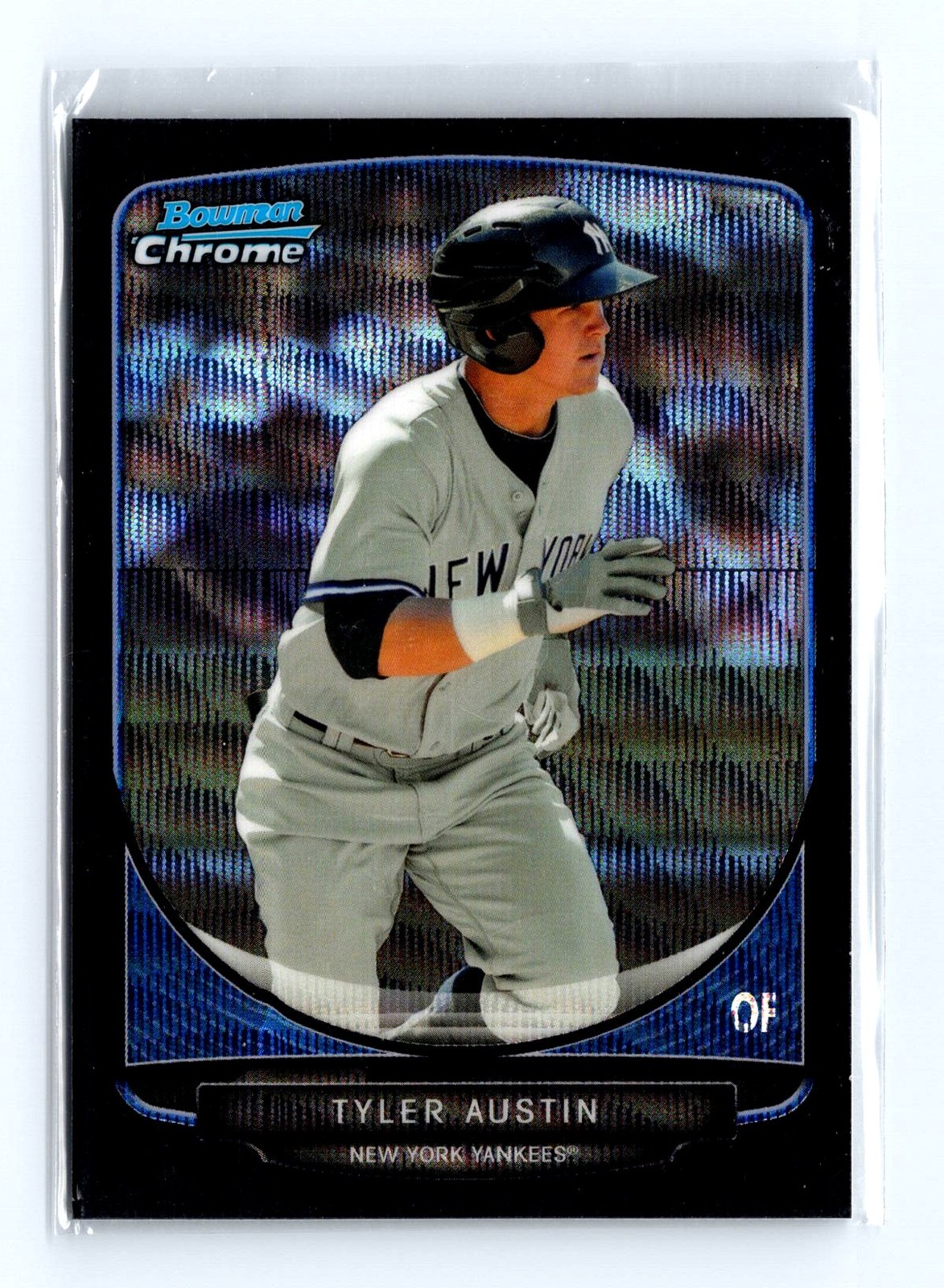 2013 Bowman Draft Picks #TP-2 Tyler Austin Chrome Top Prospects Black Wave