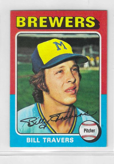 1975 Topps MINI Baseball - SET BREAK - Bill Travers (RC) #488