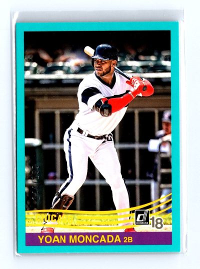 2018 Donruss #230 Yoan Moncada Teal #/199