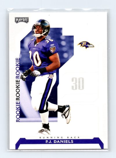 P.J. Daniels 2006 Playoff NFL Playoffs #107 Ravens Rookie Card Excellent
