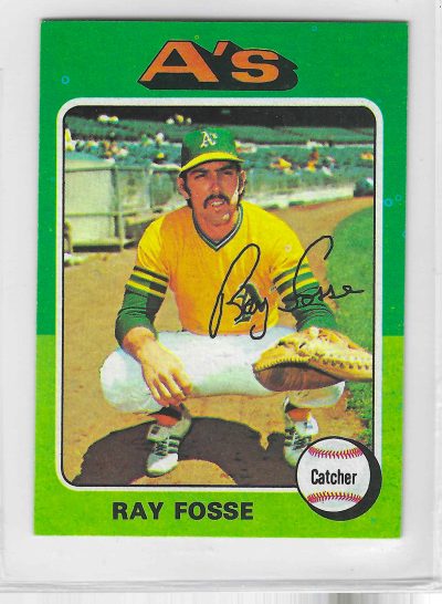 1975 Topps MINI Baseball - SET BREAK - Ray Fosse #486