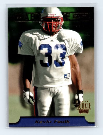 1999 Playoff Absolute EXP #18 Kevin Faulk Rookie Card Patriots EXCELLENT