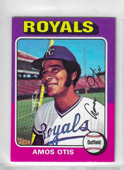 1975 Topps MINI Baseball - SET BREAK - Amos Otis #520