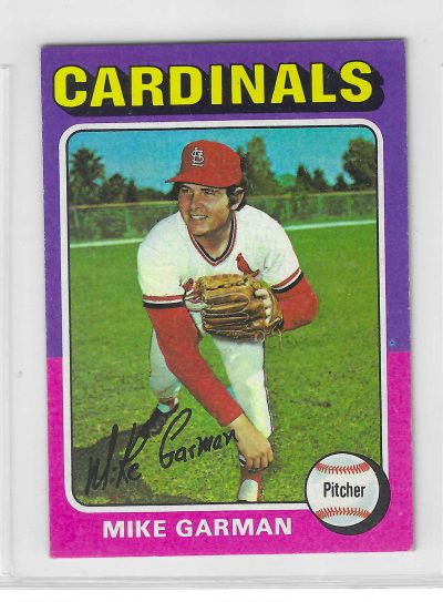 1975 Topps MINI Baseball - SET BREAK - Mike Garman #584