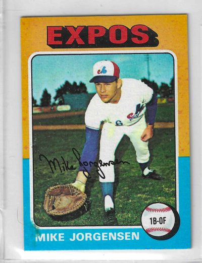 1975 Topps MINI Baseball - SET BREAK - Mike Jorgensen #286