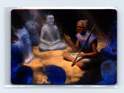 Art Series: LCI #9 Ancestral Reminiscence Art Card Gold Stamp Sig