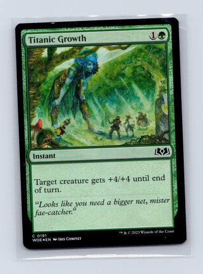 Wilds of Eldraine #191 Titanic Growth - Foil