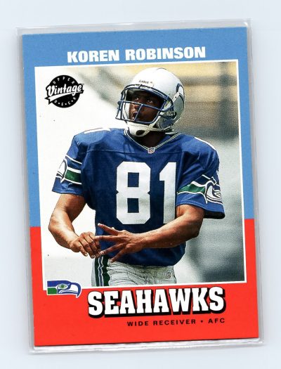 2001 Upper Deck Vintage #257 Koren Robinson Seahawks Rookie Card EXCELLENT