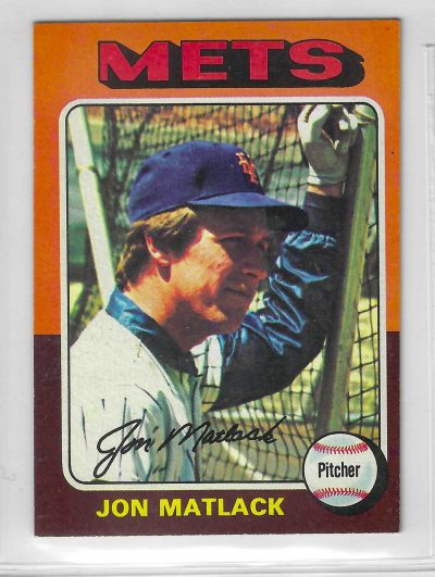 1975 Topps MINI Baseball - SET BREAK - Jon Matlack #290
