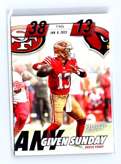 2023 Panini Prestige #AGS-18 Brock Purdy Any Given Sunday