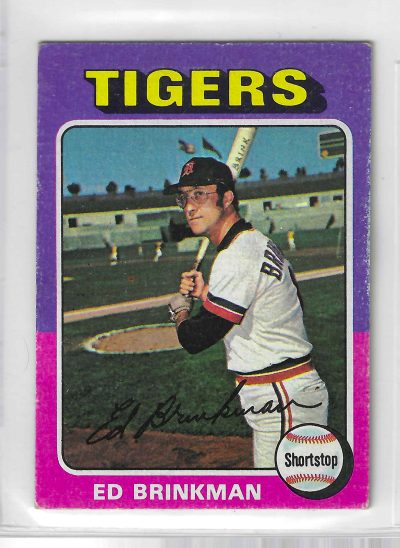 1975 Topps MINI Baseball - SET BREAK - Ed Brinkman #439