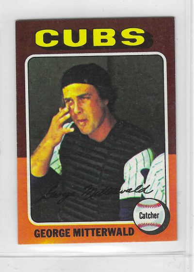 1975 Topps MINI Baseball - SET BREAK - George Mitterwald #411