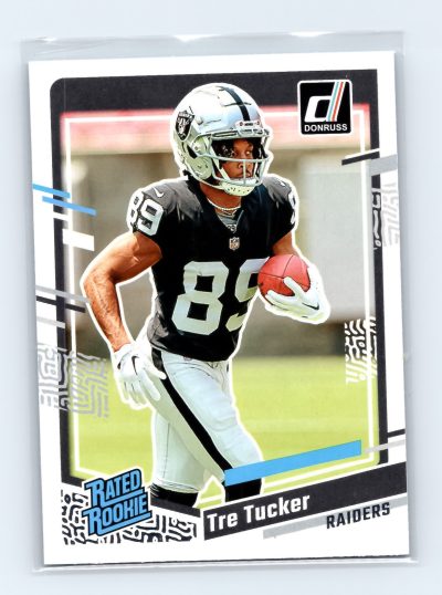 2023 Donruss #362 Tre Tucker Rated Rookie Raiders NFL Football Card