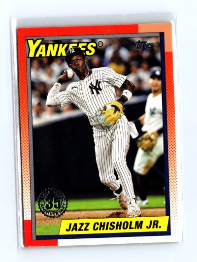 2025 Topps #T90-99 Jazz Chisholm Jr. 1990 Topps Baseball 35th Anniv (Series One)