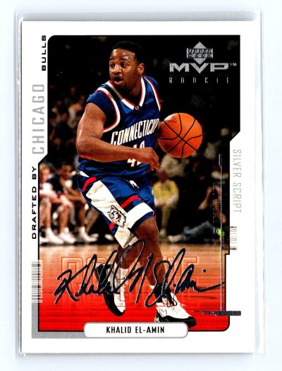 2000-01 Upper Deck MVP #214 Khalid El-Amin Silver Script