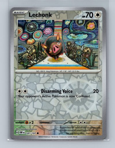 SV03: Obsidian Flames #181/197 Lechonk Holo