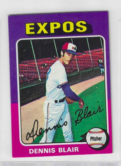 1975 Topps MINI Baseball - SET BREAK - Dennis Blair (RC) #521