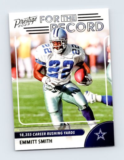 Emmitt Smith 2023 Panini Prestige For the Record #19 Cowboys EXCELLENT