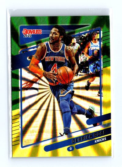 2021-22 Donruss #45 Derrick Rose Holo Green Laser