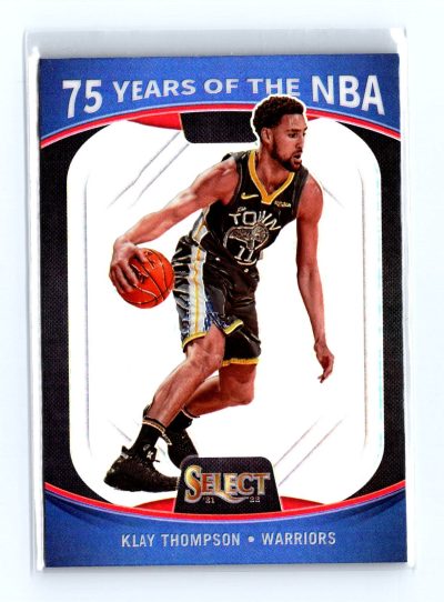 2021-22 Panini Select #60 Klay Thompson 75 Years of the NBA