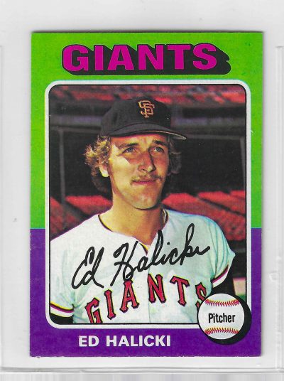 1975 Topps MINI Baseball - SET BREAK - Ed Halicki (RC) #467