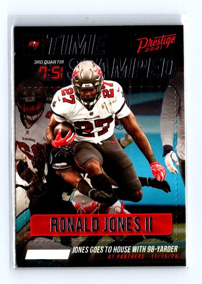 2021 Panini Prestige #TS-RJ Ronald Jones II Time Stamped