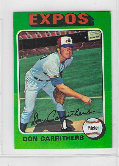1975 Topps MINI Baseball - SET BREAK - Don Carrithers #438