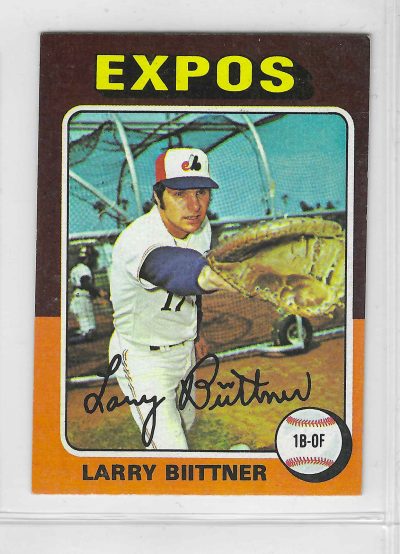 1975 Topps MINI Baseball - SET BREAK - Larry Biittner #543