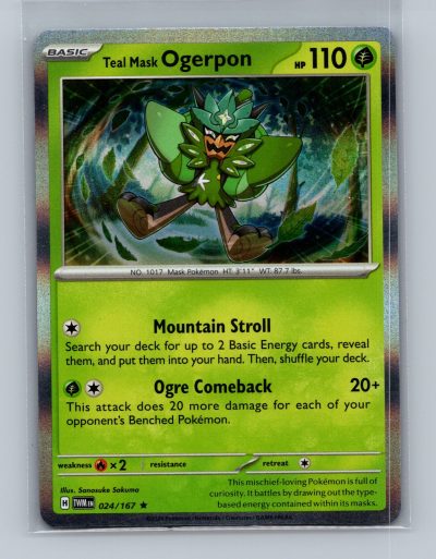 SV06: Twilight Masquerade #024/167 Teal Mask Ogerpon Foil