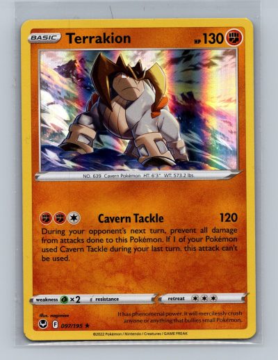SWSH12: Silver Tempest #097/195 Terrakion Foil