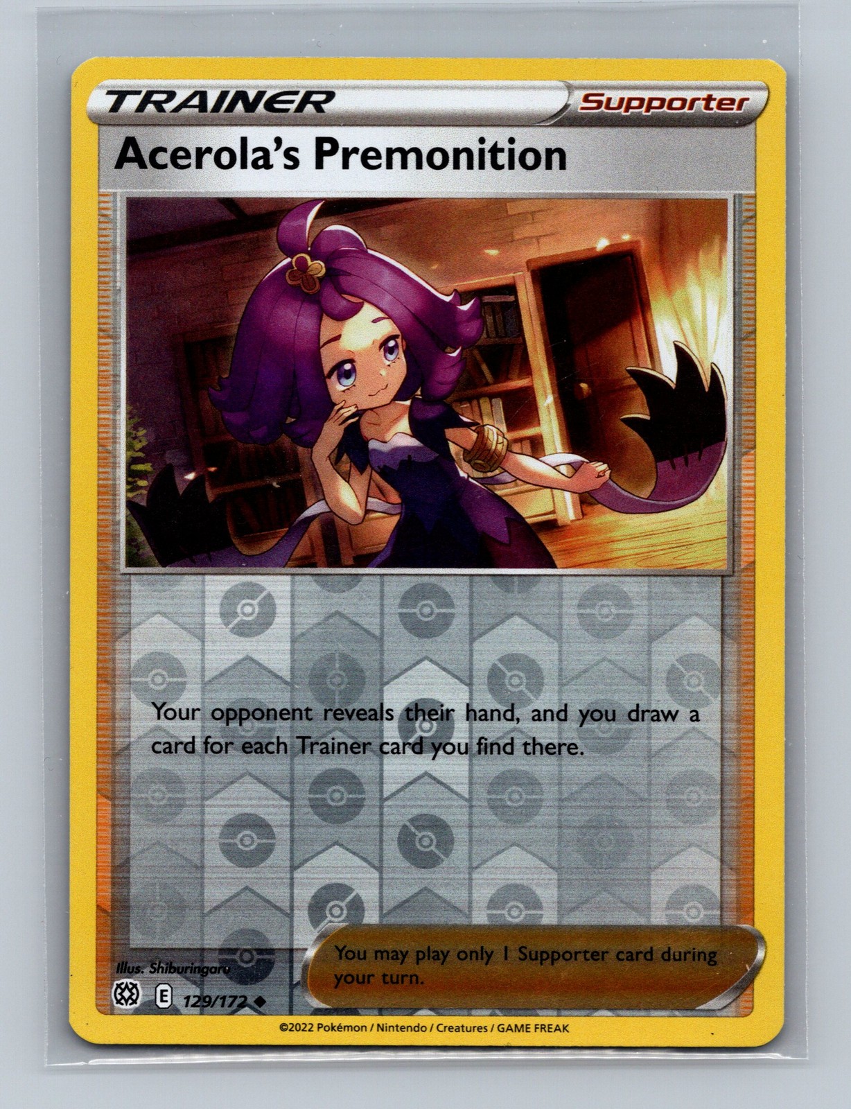 SWSH09: Brilliant Stars #129/172 Acerola's Premonition Foil