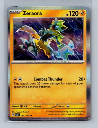 SV07: Stellar Crown #055/142 Zeraora Foil