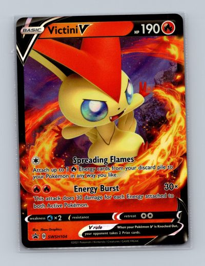 SWSH: Sword & Shield Promo Cards #SWSH104 Victini V Foil