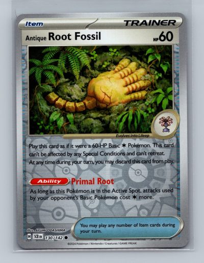 SV07: Stellar Crown #130/142 Antique Root Fossil Foil