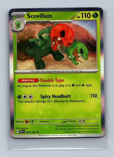 SV03: Obsidian Flames #025/197 Scovillain Foil