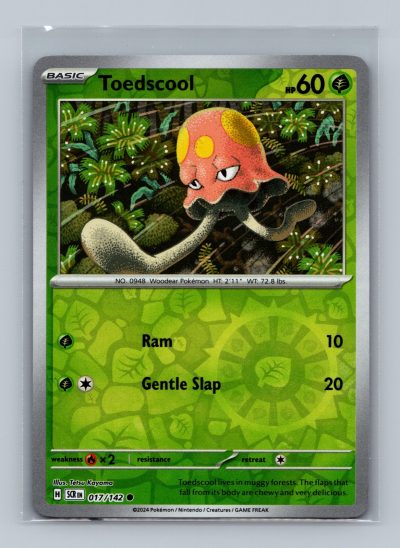 SV07: Stellar Crown #017/142 Toedscool Foil