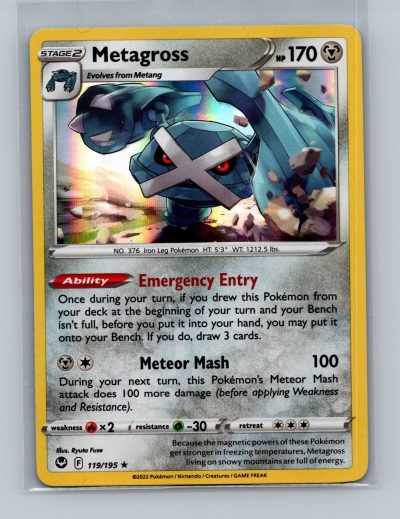SWSH12: Silver Tempest #119/195 Metagross Foil