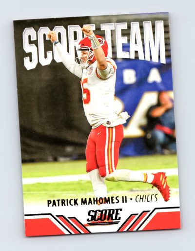 Patrick Mahomes 2021 Score #ST1 Chiefs Football Card EXCELLENT